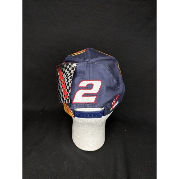 Vintage Rusty Wallace Miller Time SnapBack Chase Authentic Hat NWT #2 Blue - Picture 3 of 7